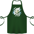 Torn Guatemala Flag Guatemalan Day Football Cotton Apron 100% Organic Forest Green