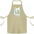 Torn Guatemala Flag Guatemalan Day Football Cotton Apron 100% Organic Khaki
