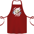 Torn Guatemala Flag Guatemalan Day Football Cotton Apron 100% Organic Maroon