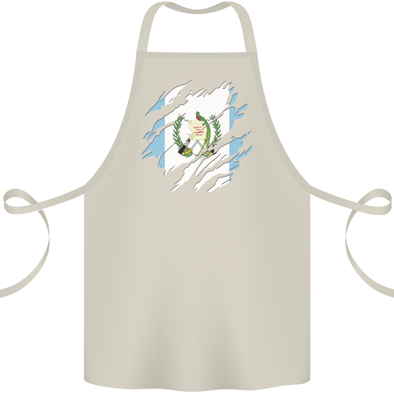 Torn Guatemala Flag Guatemalan Day Football Cotton Apron 100% Organic Natural