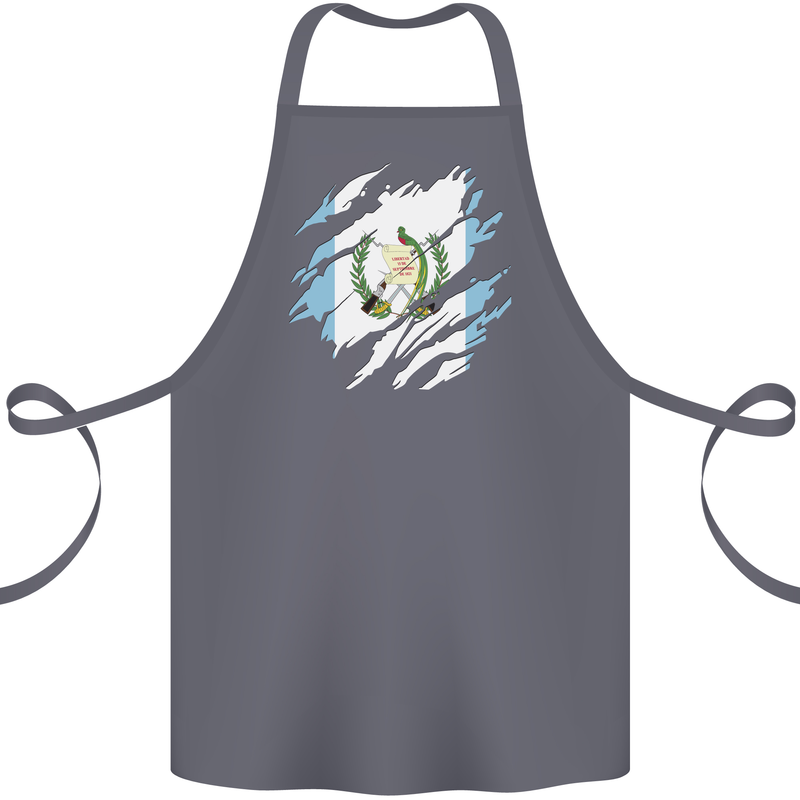 Torn Guatemala Flag Guatemalan Day Football Cotton Apron 100% Organic Steel