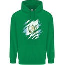 Torn Guatemala Flag Guatemalan Day Football Mens 80% Cotton Hoodie Irish Green