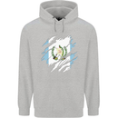 Torn Guatemala Flag Guatemalan Day Football Mens 80% Cotton Hoodie Sports Grey