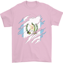 Torn Guatemala Flag Guatemalan Day Football Mens T-Shirt 100% Cotton Light Pink
