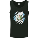Torn Guatemala Flag Guatemalan Day Football Mens Vest Tank Top Black