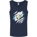 Torn Guatemala Flag Guatemalan Day Football Mens Vest Tank Top Navy Blue