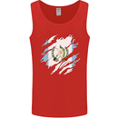 Torn Guatemala Flag Guatemalan Day Football Mens Vest Tank Top Red