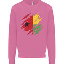 Torn Guinea-Bissau Flag Day Football Mens Sweatshirt Jumper Azalea