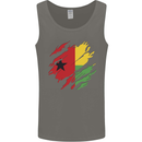 Torn Guinea-Bissau Flag Day Football Mens Vest Tank Top Charcoal