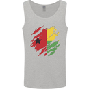 Torn Guinea-Bissau Flag Day Football Mens Vest Tank Top Sports Grey