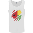 Torn Guinea-Bissau Flag Day Football Mens Vest Tank Top White