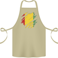 Torn Guinea Flag Guinean Day Football Cotton Apron 100% Organic Khaki