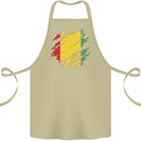 Torn Guinea Flag Guinean Day Football Cotton Apron 100% Organic Khaki
