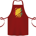 Torn Guinea Flag Guinean Day Football Cotton Apron 100% Organic Maroon