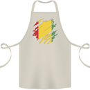 Torn Guinea Flag Guinean Day Football Cotton Apron 100% Organic Natural