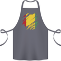 Torn Guinea Flag Guinean Day Football Cotton Apron 100% Organic Steel