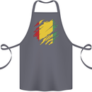 Torn Guinea Flag Guinean Day Football Cotton Apron 100% Organic Steel