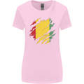Torn Guinea Flag Guinean Day Football Womens Wider Cut T-Shirt Light Pink