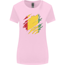Torn Guinea Flag Guinean Day Football Womens Wider Cut T-Shirt Light Pink