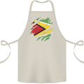 Torn Guyana Flag Guyanese Day Football Cotton Apron 100% Organic Natural