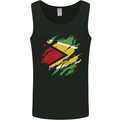 Torn Guyana Flag Guyanese Day Football Mens Vest Tank Top Black