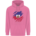 Torn Haiti Flag Haitian Day Football Childrens Kids Hoodie Azalea