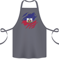 Torn Haiti Flag Haitian Day Football Cotton Apron 100% Organic Steel