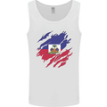Torn Haiti Flag Haitian Day Football Mens Vest Tank Top White