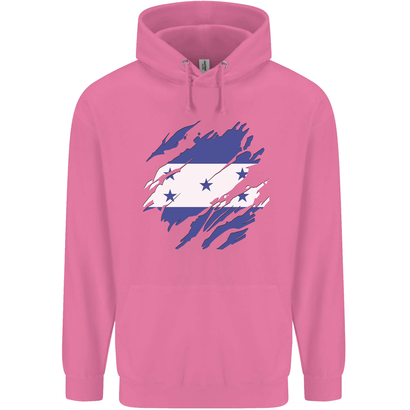 Torn Honduras Flag Honduran Day Football Childrens Kids Hoodie Azalea