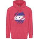 Torn Honduras Flag Honduran Day Football Childrens Kids Hoodie Heliconia