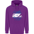 Torn Honduras Flag Honduran Day Football Childrens Kids Hoodie Purple