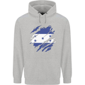 Torn Honduras Flag Honduran Day Football Childrens Kids Hoodie Sports Grey