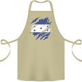 Torn Honduras Flag Honduran Day Football Cotton Apron 100% Organic Khaki
