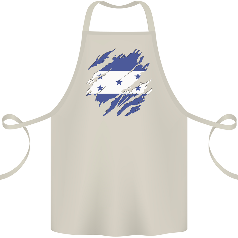 Torn Honduras Flag Honduran Day Football Cotton Apron 100% Organic Natural