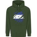 Torn Honduras Flag Honduran Day Football Mens 80% Cotton Hoodie Forest Green
