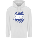 Torn Honduras Flag Honduran Day Football Mens 80% Cotton Hoodie White