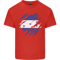 Torn Honduras Flag Honduran Day Football Mens Cotton T-Shirt Tee Top Red