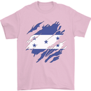 Torn Honduras Flag Honduran Day Football Mens T-Shirt 100% Cotton Light Pink