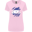 Torn Honduras Flag Honduran Day Football Womens Wider Cut T-Shirt Light Pink