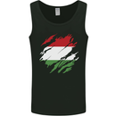 Torn Hungary Flag Hungarian Day Football Mens Vest Tank Top Black