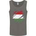 Torn Hungary Flag Hungarian Day Football Mens Vest Tank Top Charcoal