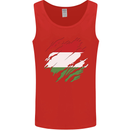 Torn Hungary Flag Hungarian Day Football Mens Vest Tank Top Red