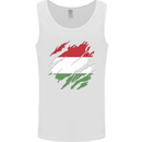 Torn Hungary Flag Hungarian Day Football Mens Vest Tank Top White