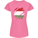 Torn Hungary Flag Hungarian Day Football Womens Petite Cut T-Shirt Azalea