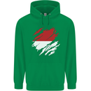 Torn Indonesia Flag Indonesian Day Football Mens 80% Cotton Hoodie Irish Green