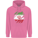 Torn Iran Flag Iranian Day Football Childrens Kids Hoodie Azalea