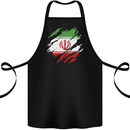 Torn Iran Flag Iranian Day Football Cotton Apron 100% Organic Black