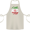 Torn Iran Flag Iranian Day Football Cotton Apron 100% Organic Natural