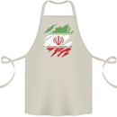Torn Iran Flag Iranian Day Football Cotton Apron 100% Organic Natural