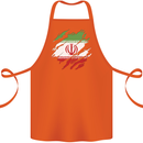 Torn Iran Flag Iranian Day Football Cotton Apron 100% Organic Orange